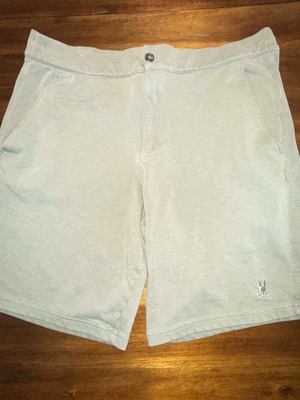 Psycho Bunny Cotton Causal Sweat Pants Shorts Men’s Sz 1XLT Tall Olive Green